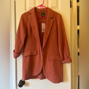 NWT: Wild Fable coral blazer
